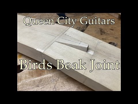 Detailed Look at Birds Beak Guitar Headstock Joint