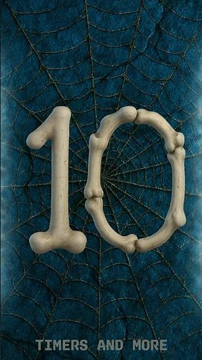 10-Second Halloween Countdown Timer – Spooky Bone Numbers! ⏳🎃