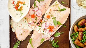 Röding i ugn med romsås