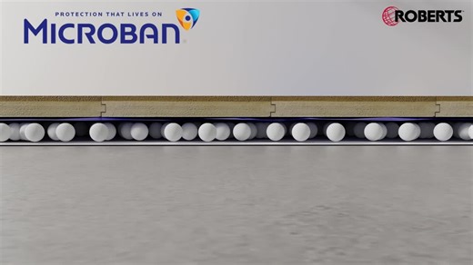 ROBERTS AirGuard 100 sq. ft. 40 in. x 30 ft. x 2 mm 5-in-1 Underlayment with Microban for Laminate and Engineered Wood Floors 70-105