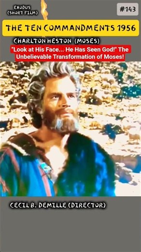 When a Man Meets God 🔥 #TheTenCommandments #Moses #Miracle #CharltonHeston #YulBrynner #Exodus