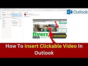 How to insert Any Video In Outlook | How To Embed Clickable Video In Outlook | [Updated] 2023