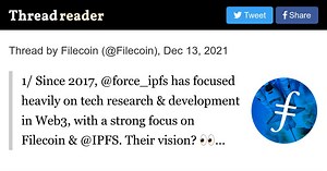 Thread by @Filecoin on Thread Reader App