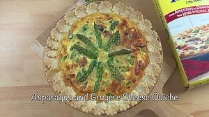 Asparagus and Gruyere Cheese Quiche