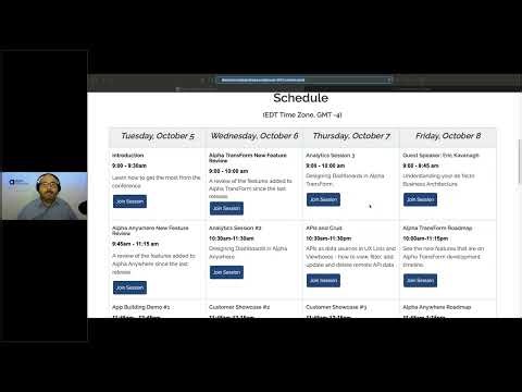 Alpha Anywhere Intro and New Feature Review DevCon 2021 Introduction