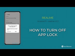 How to Turn Off App Lock - realme [Android 11 - realme UI 2]