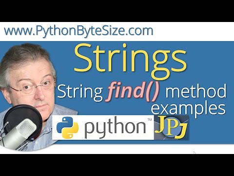 Python String find() method examples