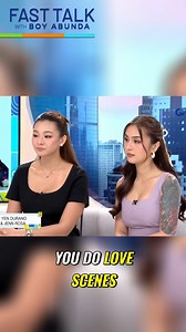 558K views · 3.7K reactions | Jenn Rosa and Yen Durano talk about boundaries during intimate scenes. May pagkakataon bang nabastos na sila while filming love scenes? | #FastTalkWithBoyAbunda #FTBAJennAndYen | Fast Talk with Boy Abunda | Facebook
