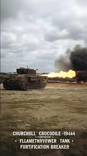 Churchill Crocodile — Britain’s Flamethrower Tank of WWII WW2 Visual Archive