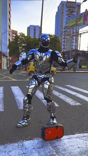 Arte Callejero: Robocop Bailando en la Calle