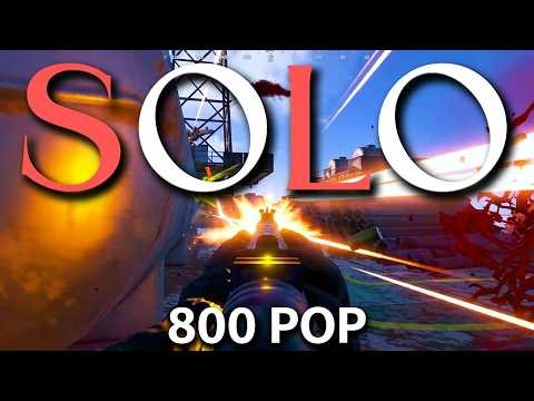 Solo vs 800 Pop Wipeday - Rust