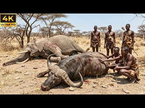 Giants in Africa: How the Hadzabe celebrate after their hunting success.