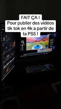 Voici comment publier des vidéos tik tok en 4k a partir de sa ps5 #gaming #ps5 #astuce