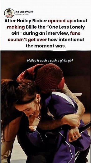 Hailey Bieber planning Billie’s “One Less Lonely Girl” moment is too sweet! 😭✨ #haileybieber