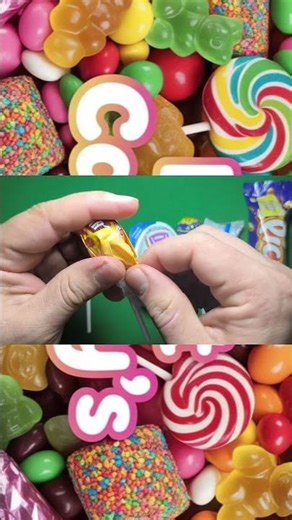 ASMR Most Popular Candies / Lots of Colorful Rainbow Lollipop Candy / Chocolate Unwrapping & Eating