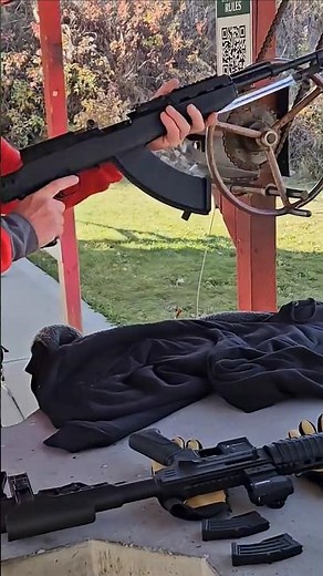 SKS target shooting gun range #shootingpractice #sks #gunrange #shortvideo