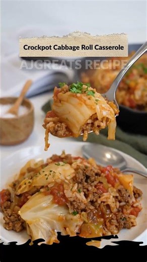 Crockpot Cabbage Roll Casserole