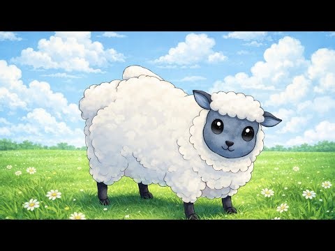 How To Draw a Cute Sheep 🐑 | Easy Cartoon Sheep Drawing Step by Step #1