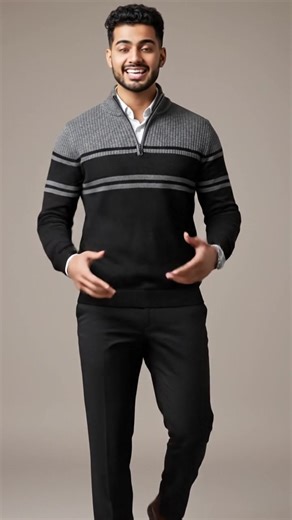 Rate this look 1-10! Sleek black trousers and a stunning maroon zip-up. Is this the perfect fall/winter combo? Let me know below! 👇 #RateMyFit #MensStyle #FashionInspo #Maroon #FitCheck