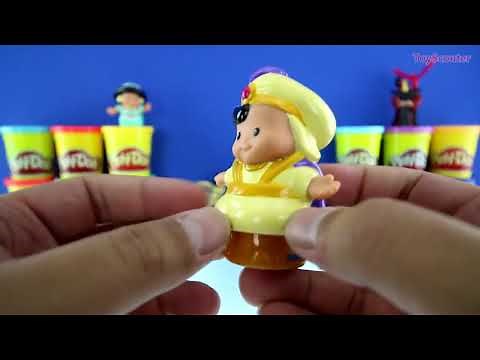 GIANT ALADDIN Surprise Egg Play Doh - Disney Movie Toys Minecraft Marvel Shopkins