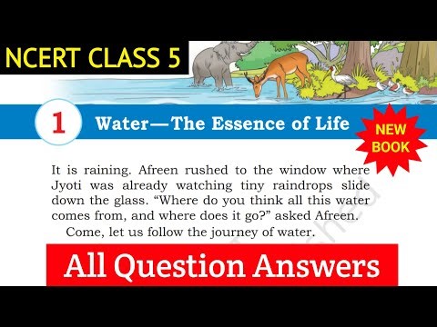 NCERT Class 5 Science Chapter 1 Question Answer | Water The Essence of Life |