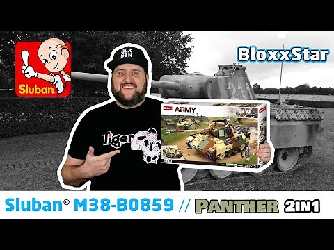 Sluban® M38-0859 ✙ Panzer V Panther/Jagdpanther 2in1 |▶️| Build, Fakten, Review 💬 | 🖖 BlxStr | 📽️ 4K