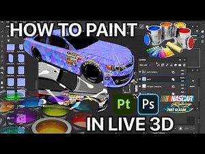 How to Paint NR2003 Cars in 3D Live View Using Adobe Substance 3D Painter Photoshop Tutorial