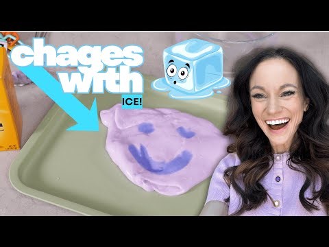 Color changing slime with Ice - Emily's Science Lab