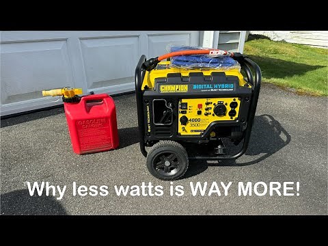 Champion Open Frame Inverter Generator - Why Less is actually WAY MORE! Watch before you buy!