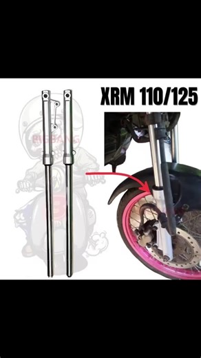 Motorcycle Absorber Front Shock Assembly Xrm 110/125(telescopic assy)#motorcycle #shock #xrm #xrm110❤️