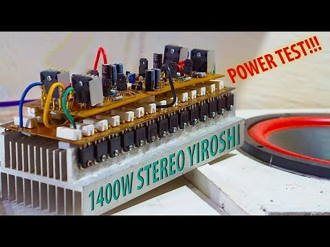 Test Stereo Yiroshi Amplifier High Power Output