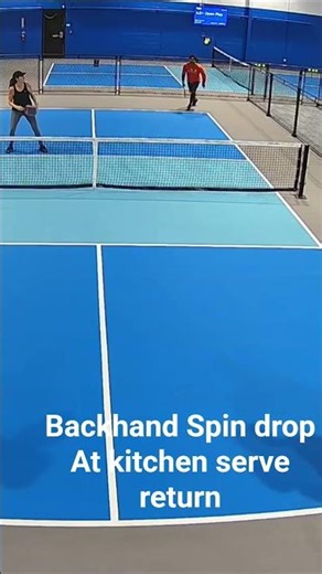 Pickleball - Backhand Spin Return for a slow serve