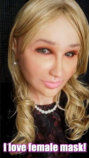 I love realistic female silicone mask! #siliconemask #femalemask
