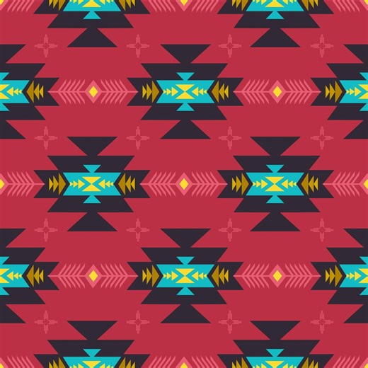 Colorful Native American Indian Home Decor Seamless Pattern SVG, Southwestern Aztec Tribal Sublimation Prints. - Etsy