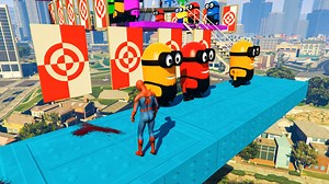 Gta 5 Epic Ragdoll Show Spiderman Vs Colour Minions Falls & Fails Gta v #gta 169 | Scarface Gamer