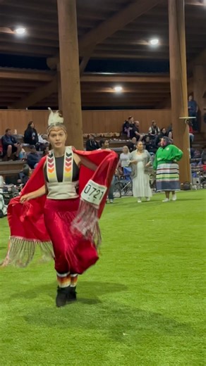 I’ve been watching this young fancy dancer for the last three years, and her dedication speaks for itself. She’s always the first one out when the drum starts and the last one to leave the floor when the song ends. Her energy, spirit, and love for the dance stand out in every circle. Our youth are the future of the powwow trail, and I’m proud to put the spotlight on her — because this next generation is already leading the way. Thank you Delia Deleon, for sharing your Dance for our Community.🫵�