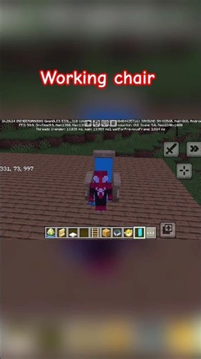 working chair #minecraft #gaming #iosfreefire #memes #minecraftsurvivalseriesepisode1 #iphone