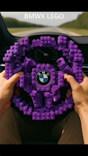 Purple LEGO BMW Steering Wheel — Will It Snap or Steer? (POV)