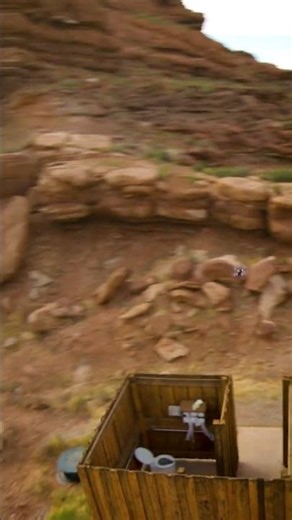 would you sit here? #fpv #drone #orbit #toilet