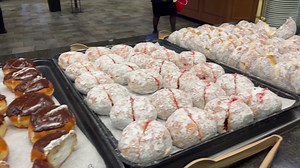 9.3K views · 378 reactions | Happy National Donut Day! You can find many of our own homemade donuts daily on our breakfast buffet and they are always available in the Shady Maple Farm Market! https://www.shady-maple.com/smorgasbord/daily-menu-pricing | Shady Maple Smorgasbord | Facebook