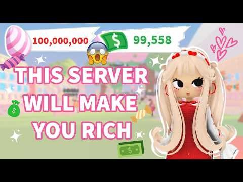 I Found a SECRET MEGA GRINDING Server That Makes You RICH in Adopt Me!!