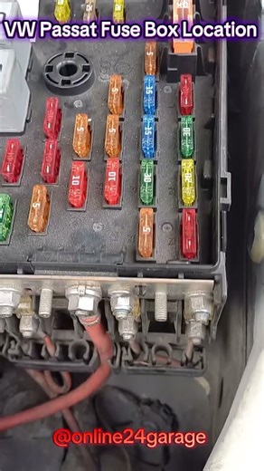 VW Passat Fuse box Location #automobile #mechanic #vw #code #passat #service