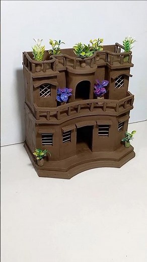 How to make Amazing clay house with clay | 🏘🙏 | Mitti se Ghar kaise banaen | #clayart #shorts