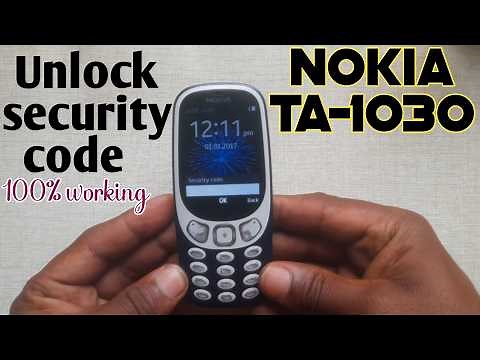 Nokia 3310 (TA-1030) security code unlock 100%w working