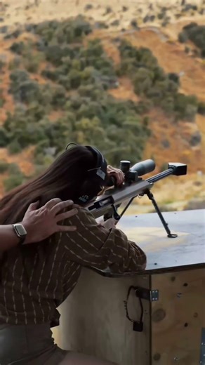 She didn't expect THIS at the shooting range 🎯 #shorts #trending