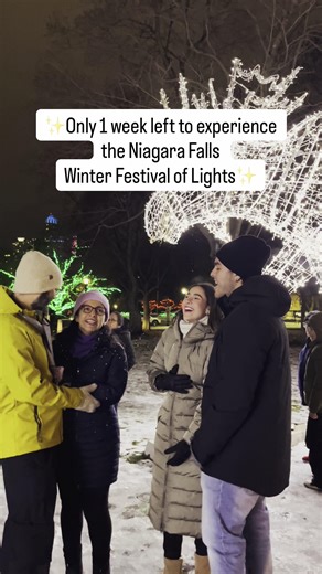 Don't miss your chance to experience the Winter Festival of Lights before it ends on January 4!✨ Catch the fireworks over the Falls, the Laser Light Spectacular shows, and wander through giant animal displays, and so much more Thank you to our sponsors and partners! The Niagara Falls Hotel Association Niagara Parks The Niagara Falls Bridge Commission Fallsview Casino Resort Casino Niagara #WFOL #NiagaraFallsCanada | Niagara Falls Tourism
