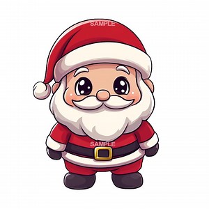 Art Santa Claus Clipart - Festive PNG Graphics for Holiday Projects, Printable Decorations & Crafting Supplies - Etsy