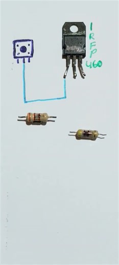 How to make//High voltage Regulator circuit//Use IRFP460#electronics #youtubeshorts