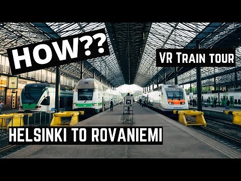 Train From Helsinki to Rovaniemi | Helsinki Central Railway Station | VR Train Finland