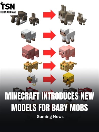 Minecraft Introduces New Look for Baby Farm Mobs